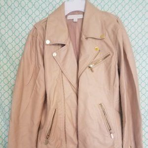 NEW YORK & CO rose gold Moto jacket